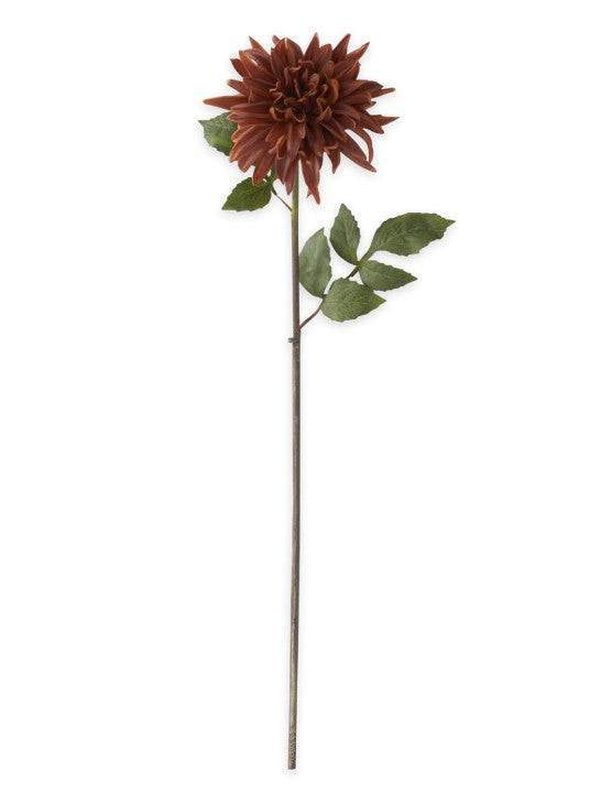 41191A-LTBR 28.25 Inch Light Brown Real Touch Dahlia Stem