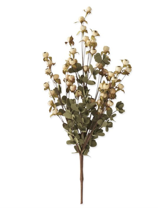 42729A-CR 23 Inch Cream Pod Bush w/Eva Foliage