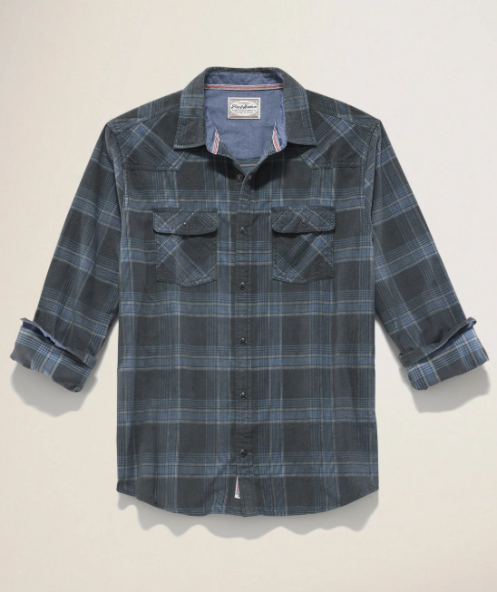 Ranburne LS Vintage Charcoal/Blue