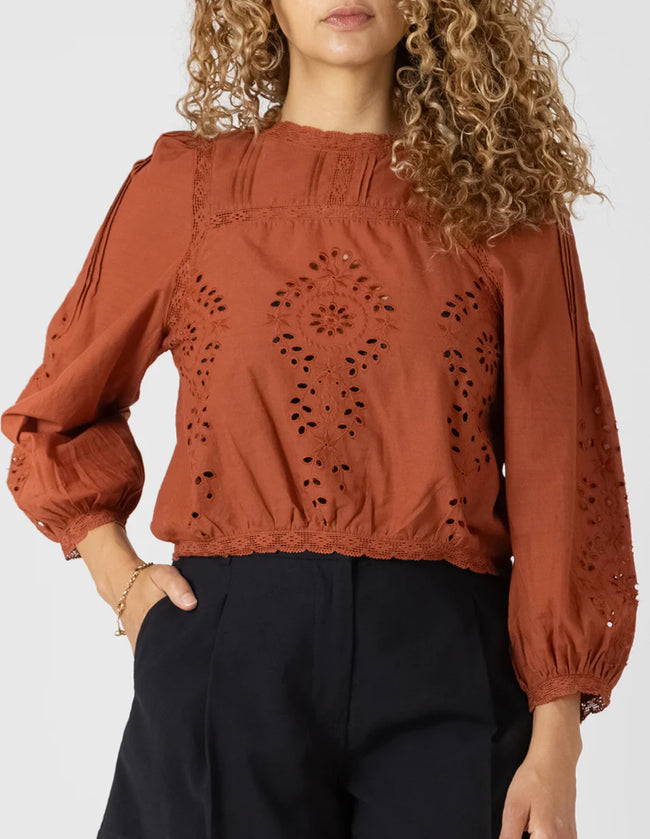 2723736 T Lace Detailed Blouse