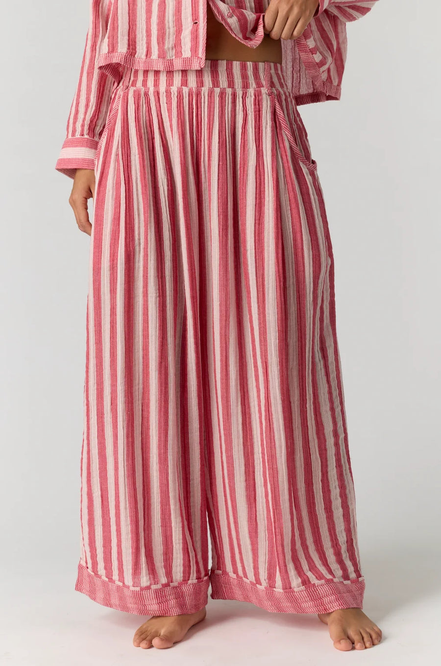One And Done PJ Pant - Red Combo