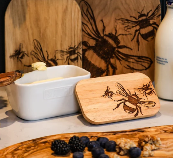 White Butter Dish