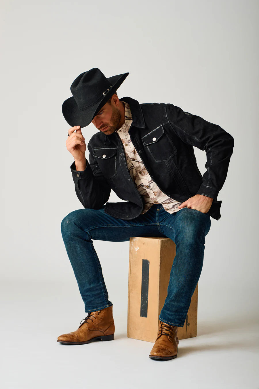 Sedro UF Black Leather Jacket