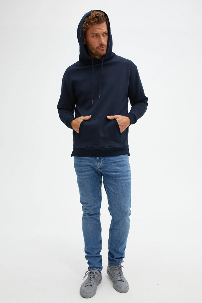 Solid Fleece Hoodie - Navy