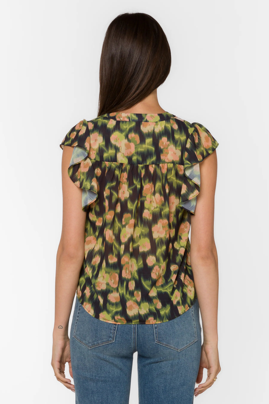 Trish Blurred Floral Blouse