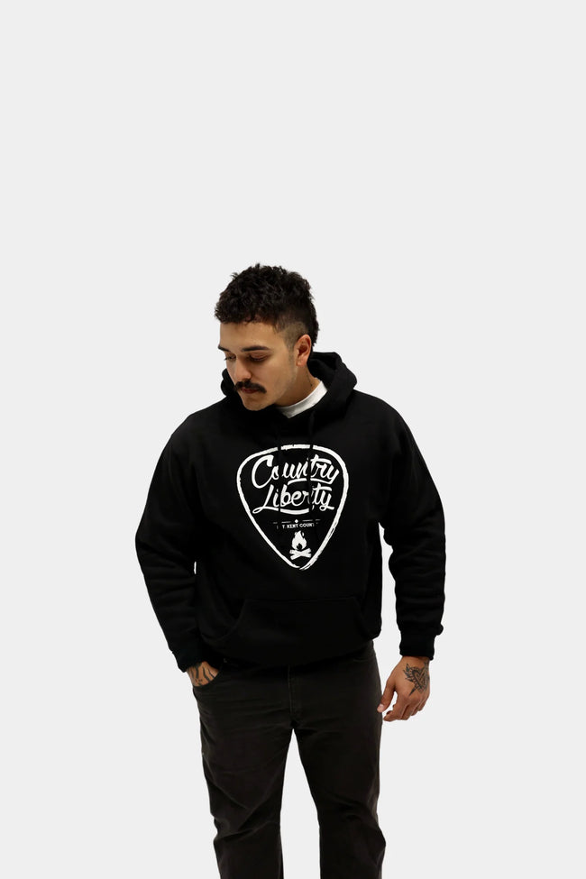 Country Liberty Black Hoodie