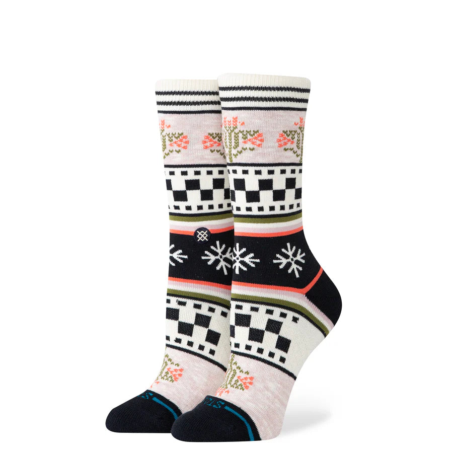 Winter Bloom Crew Socks