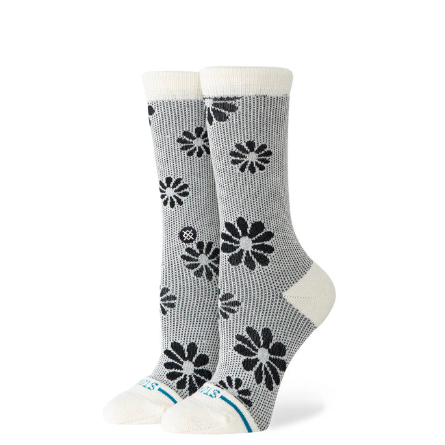 Floral Stitch Crew Socks