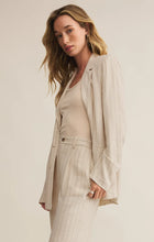 Livingston Pinstripe Blazer Linen