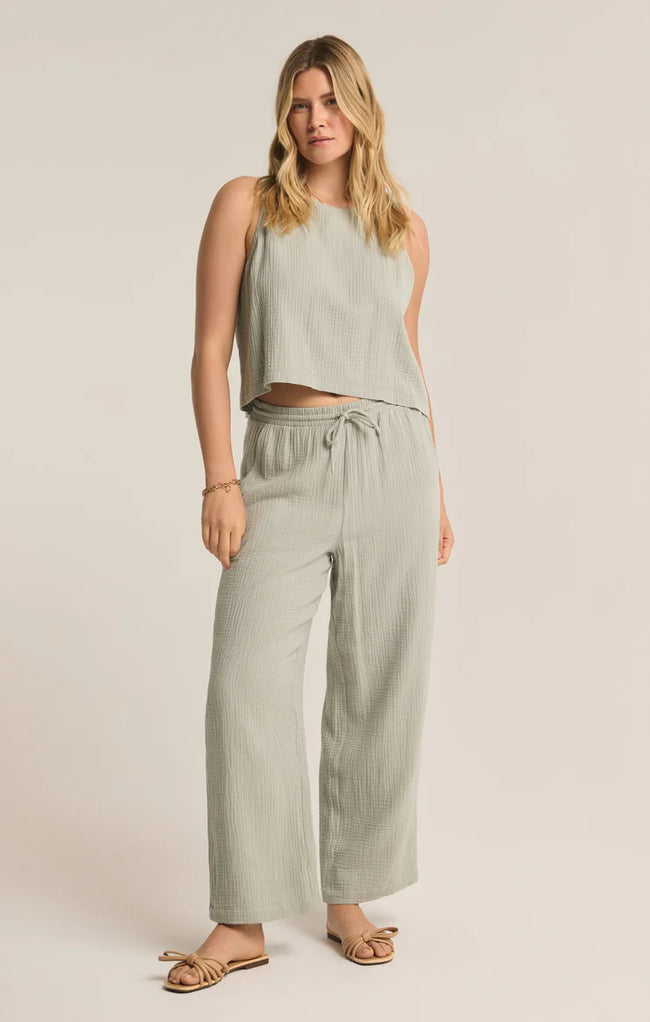 Bondi Gauze Pant Pale Jade