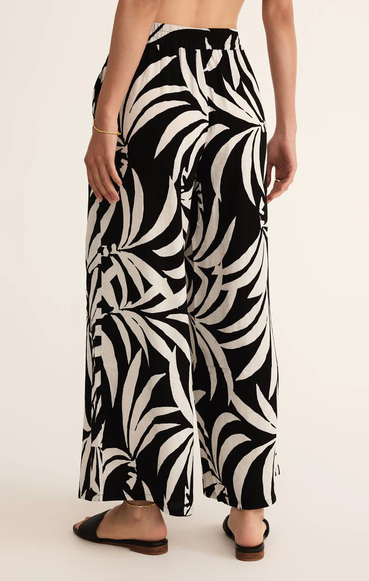 Dante Tropical Linen Pant Black