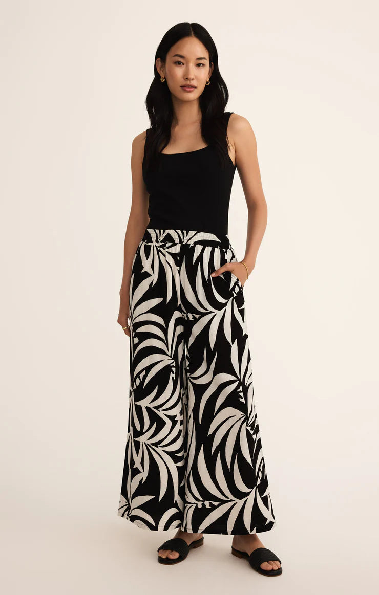 Dante Tropical Linen Pant Black