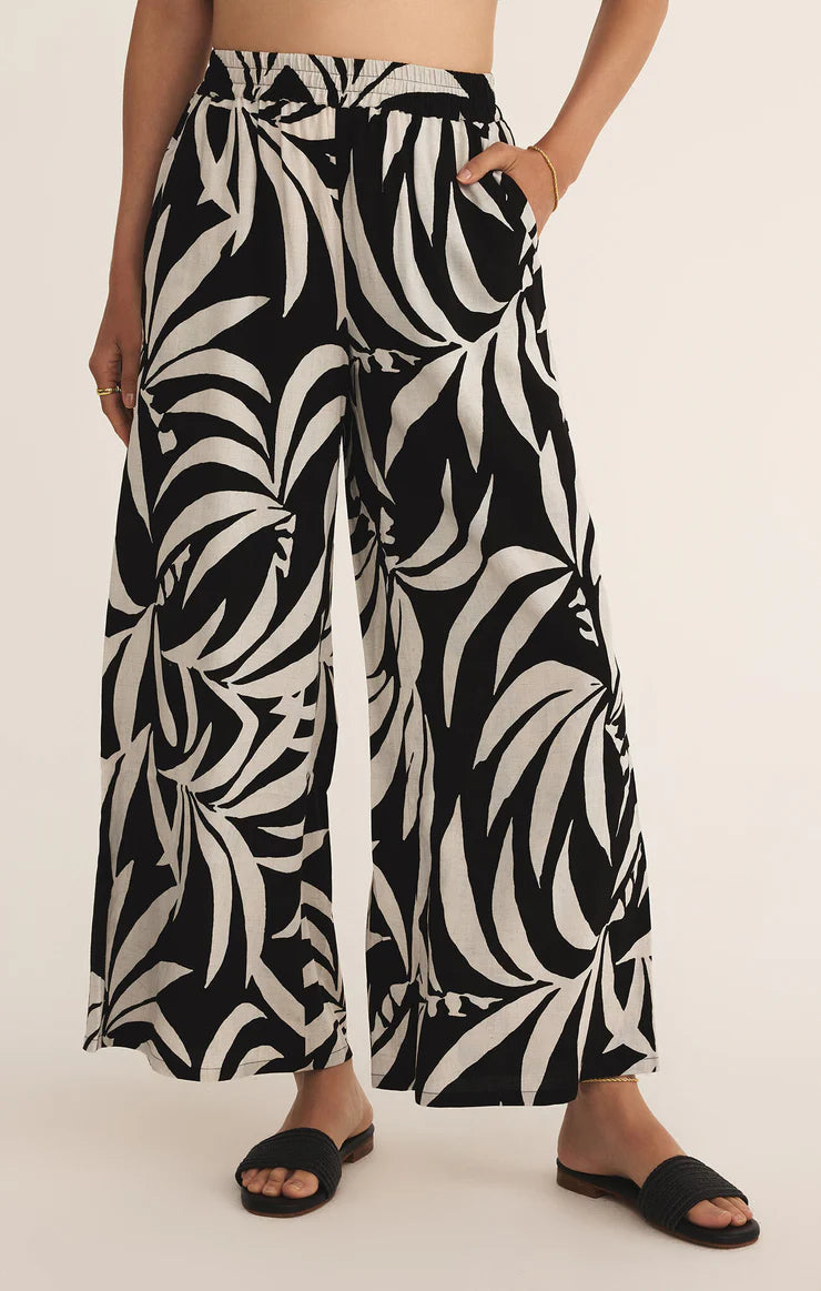 Dante Tropical Linen Pant Black