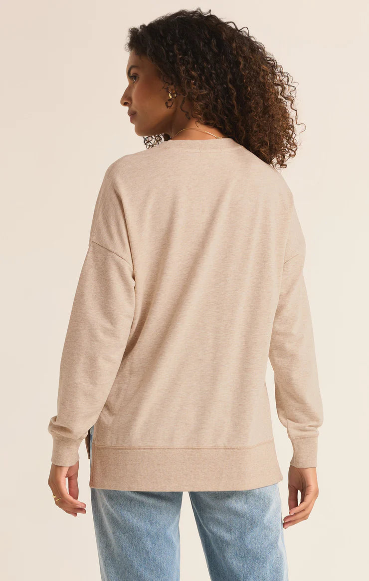 Modern V-Neck Weekender Light Oatmeal