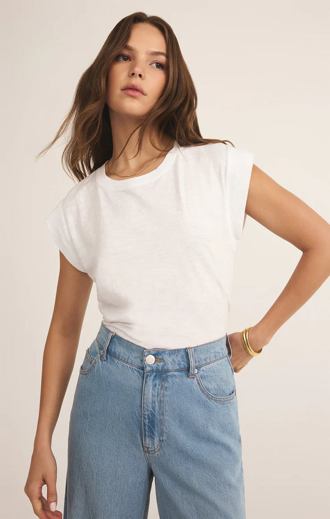 Camino Slub Tee White