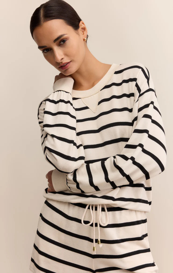 Stand Out Striped Modal Sweatshirt