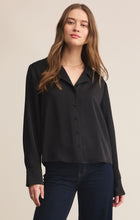 Ana Satin Top Black
