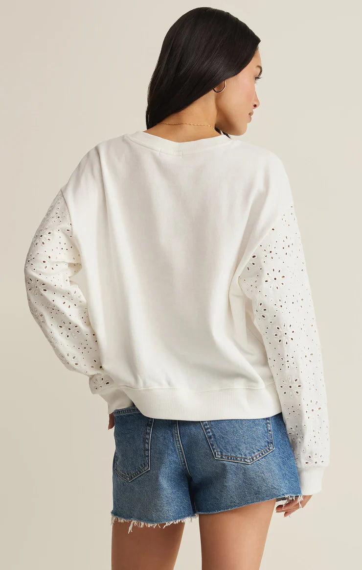 Mosaic Knit Sweatshirt