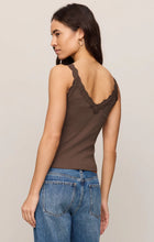 Eve Lace Trim Tank Cocoa Latte