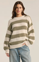 Anders Stripe Crew Neck Sweater - Willow