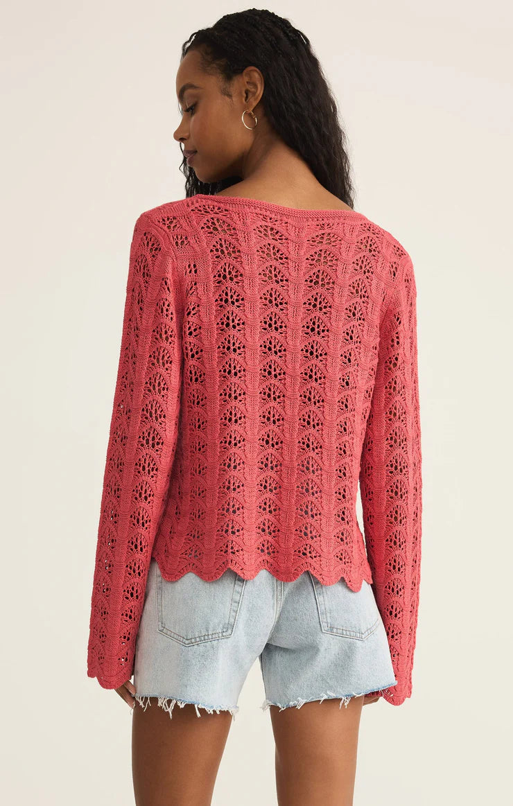 Azura Crochet Top Persimon