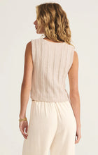 Calan Rib Sweater Cropped Tank Sea Salt