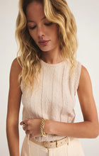Calan Rib Sweater Cropped Tank Sea Salt