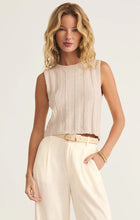 Calan Rib Sweater Cropped Tank Sea Salt