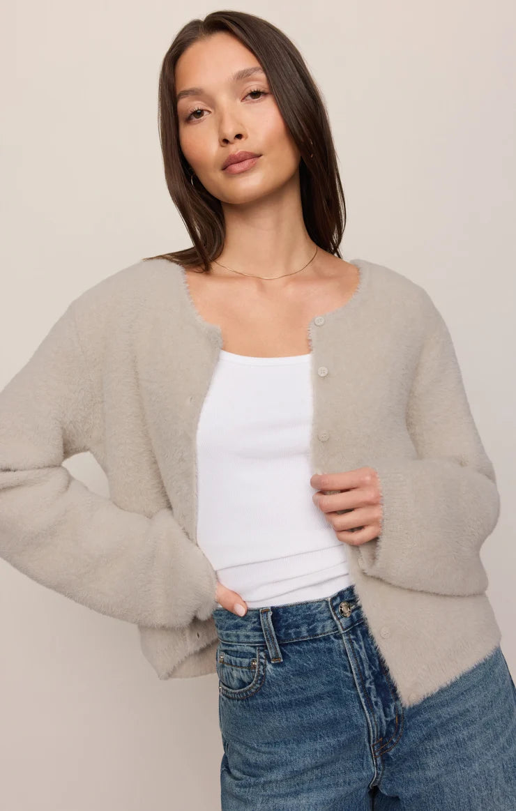 Winterglow Cardigan Frosted Pearl