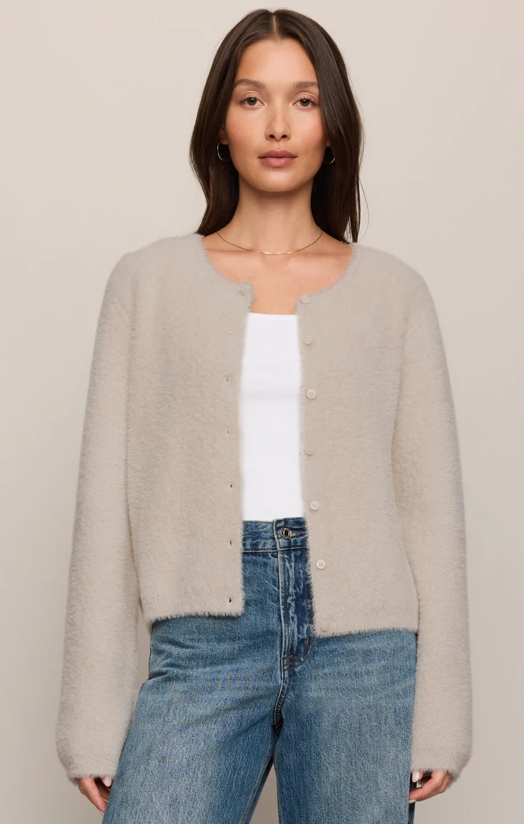 Winterglow Cardigan Frosted Pearl