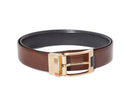 Desoto Reversible Belt Gold, Black-Brown