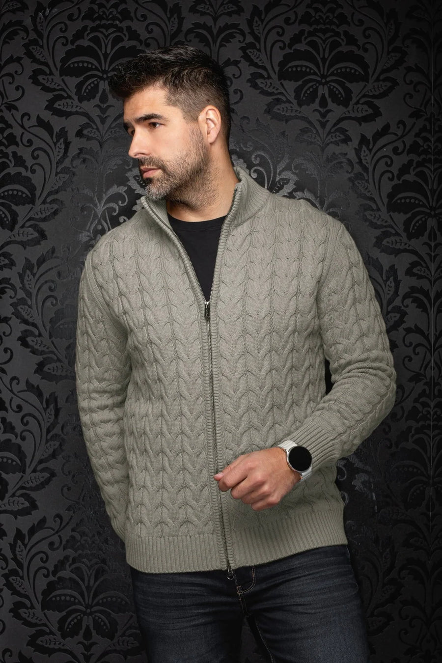 Tromso Dark Grey Merino Wool Sweater |