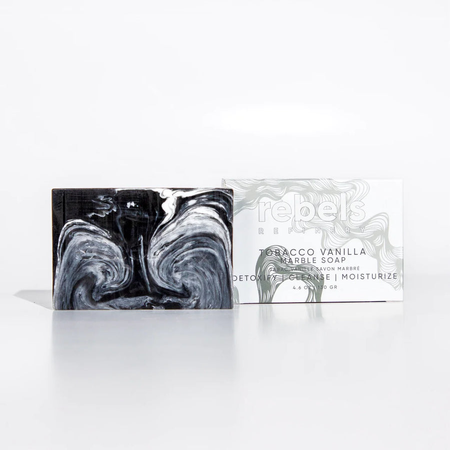 Charcoal Marble Soap - Tobacco Vanilla