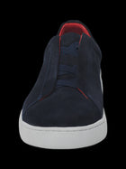 Clift Navy Suede Slip-On Shoe