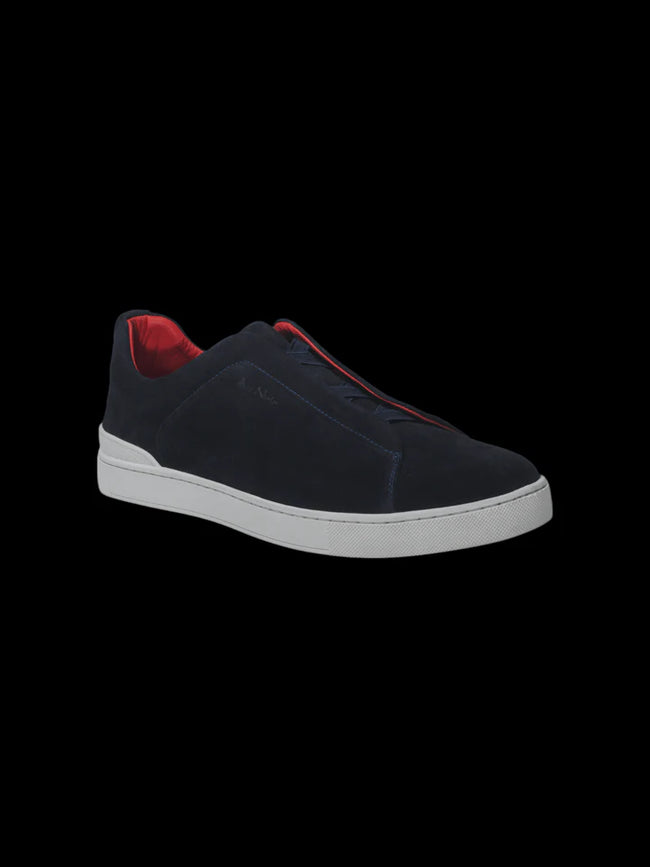 Clift Navy Suede Slip-On Shoe