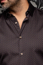 Robroy Woven Shirt Black Rust