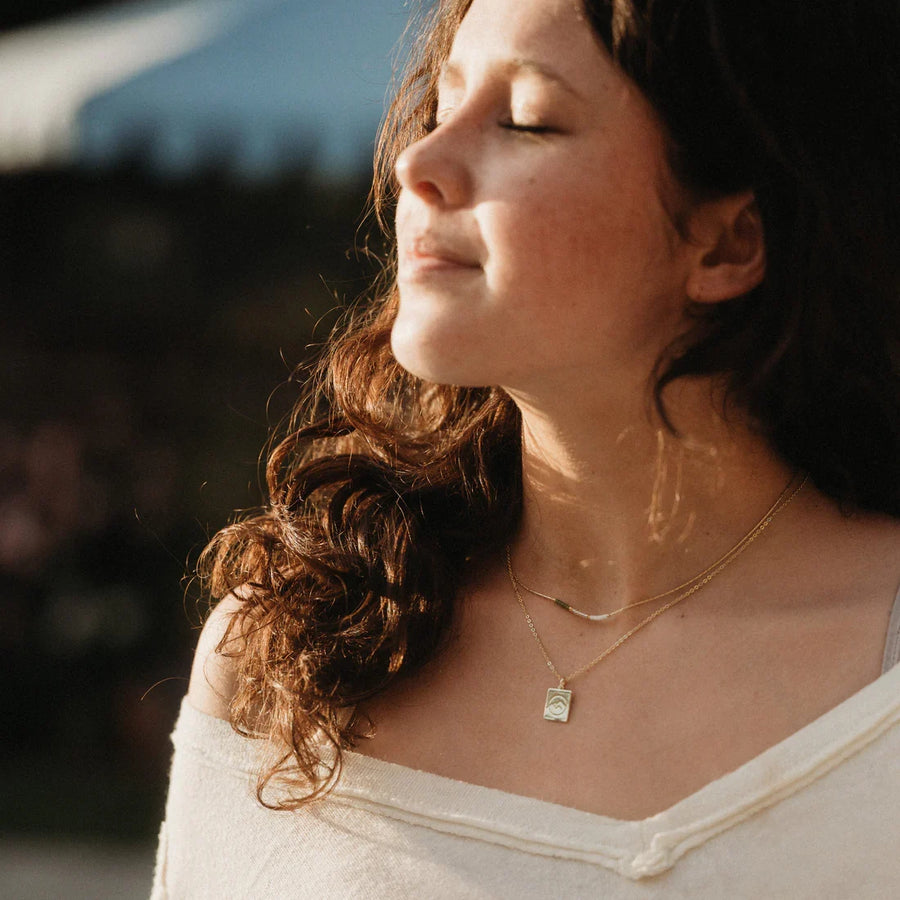 "Climb" Gold Mountain Necklace Set