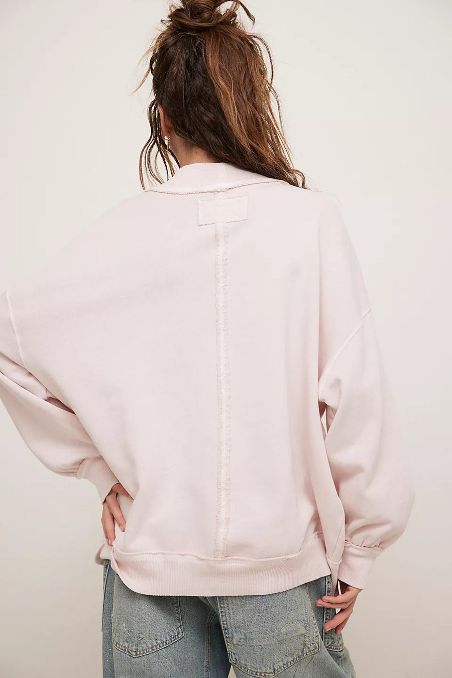 Free People Palm Spring Mock Neck Pullover