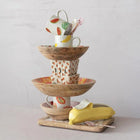 Enameled Mango Wood Bowls