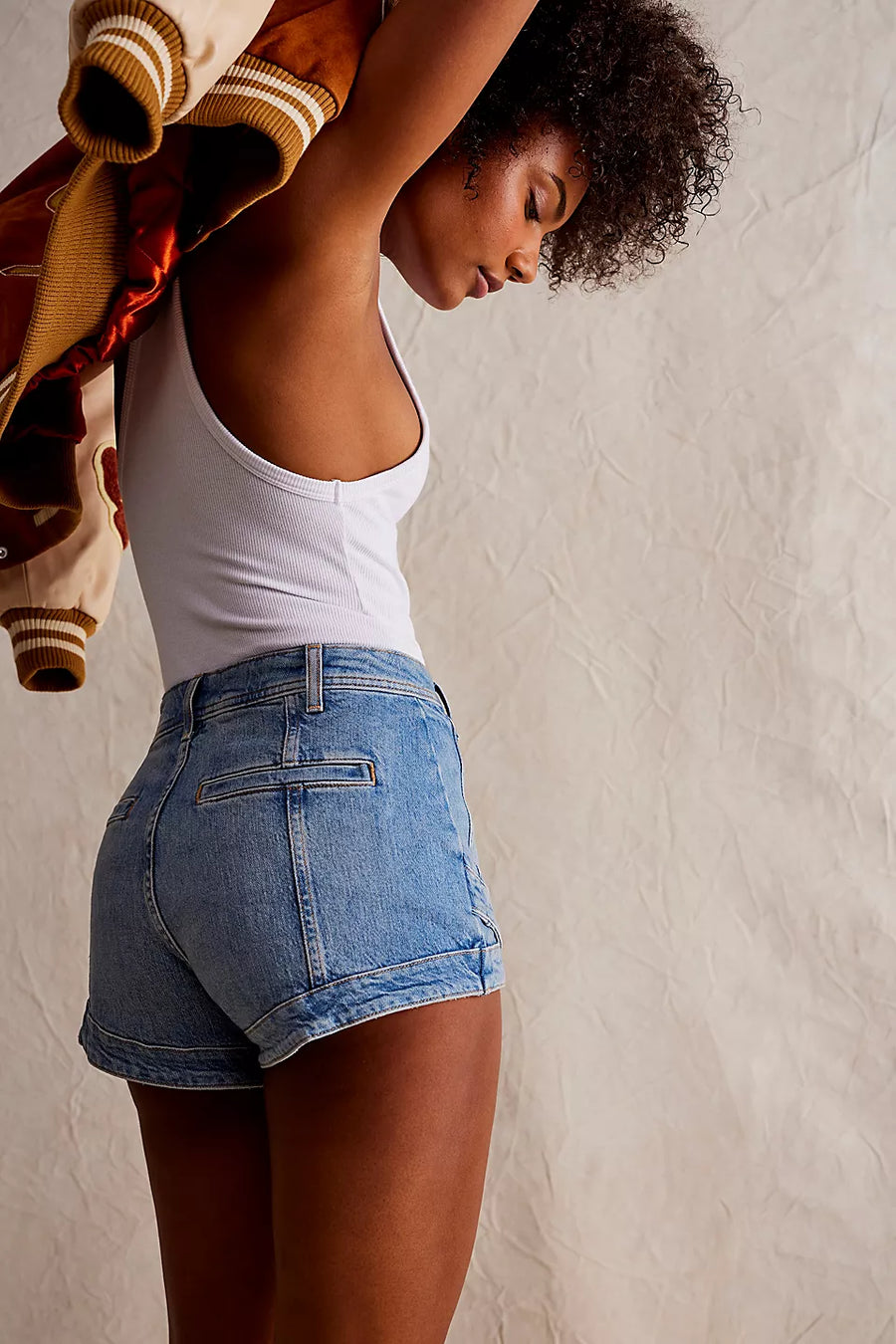 CRVY Mona High-Rise Shorts