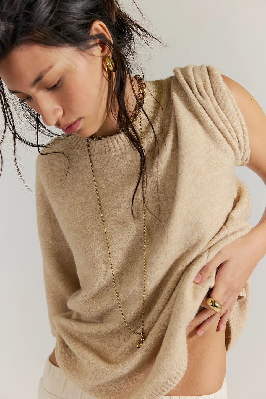 Margot Sweater Tee Pear Melange