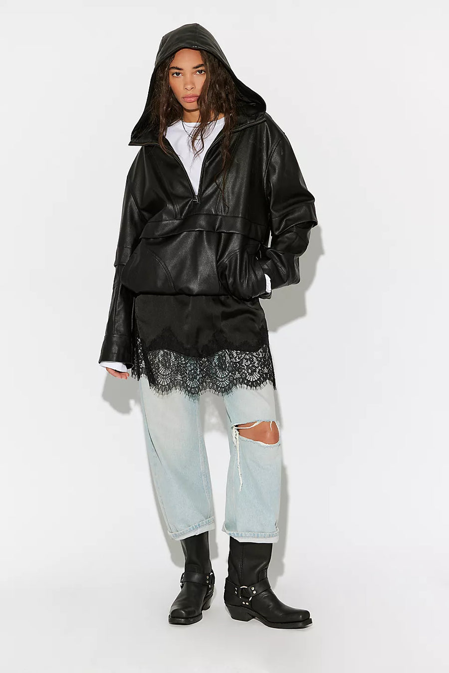 Meet Me In The Middle Mini Slip Skirt