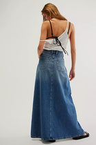 Free People - Come As You Are Denim Maxi Skirt