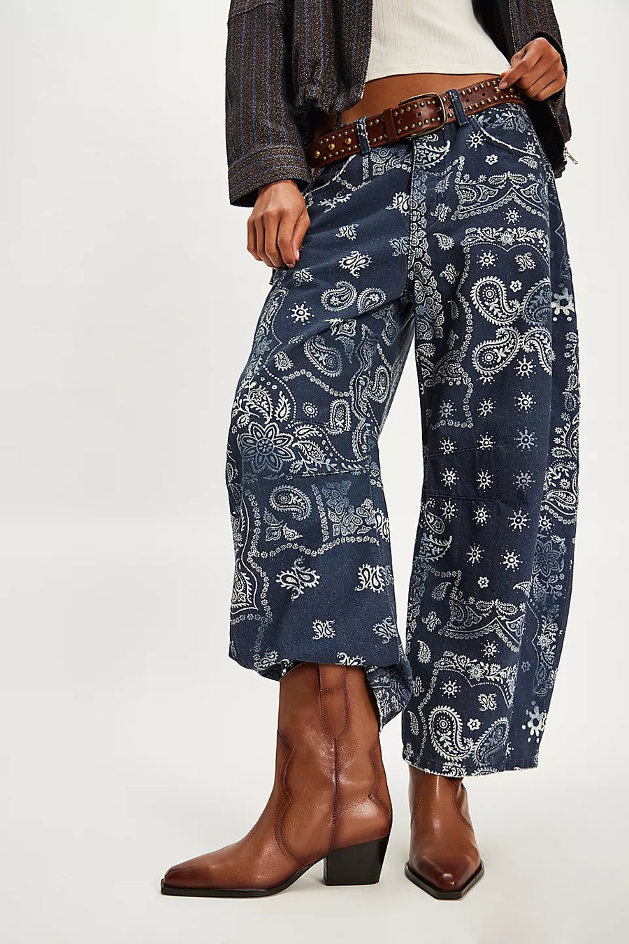 Cat Nap Cowboy Boots Saddle Leather