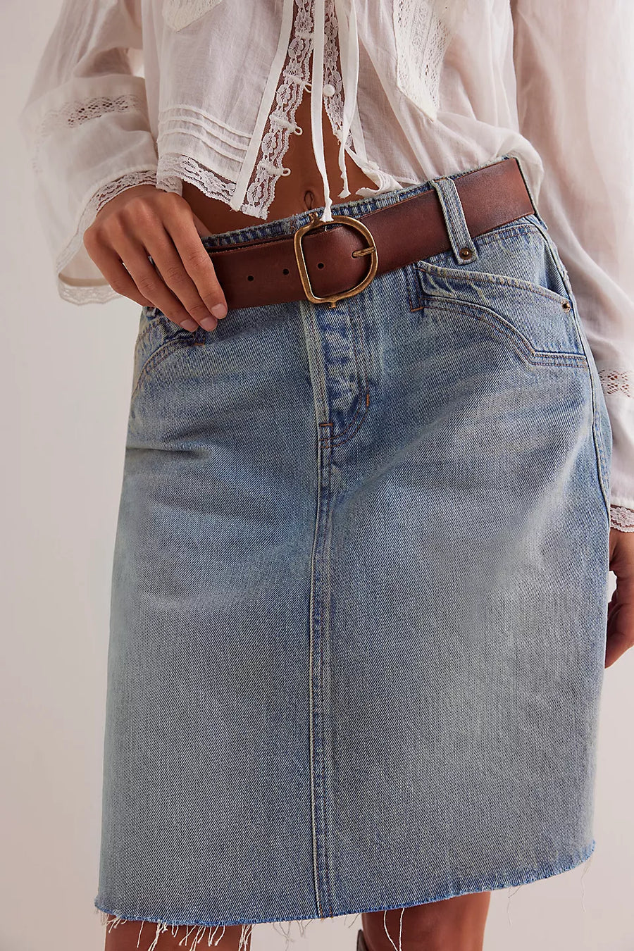 Suzy Denim Midi Sun Stoned Blue