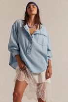 Free People - Denim Dreaming Pullover