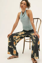 Day's End Printed Linen Pull-On Pants