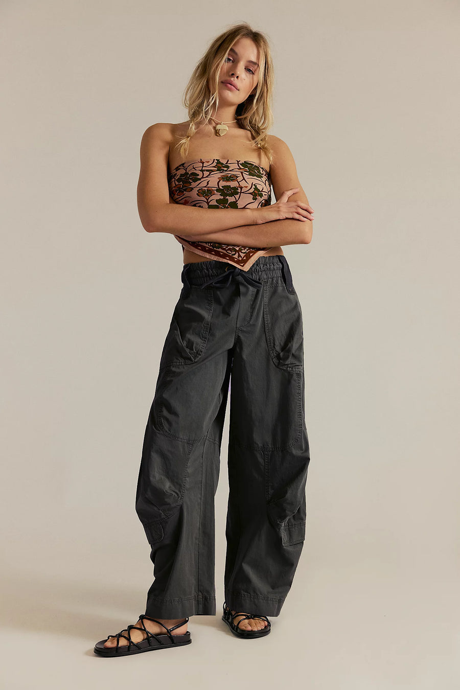 Onset Parachute Pant Black