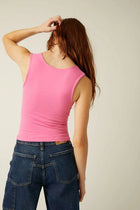 Free People - Clean Lines Muscle Cami Lucky Pink