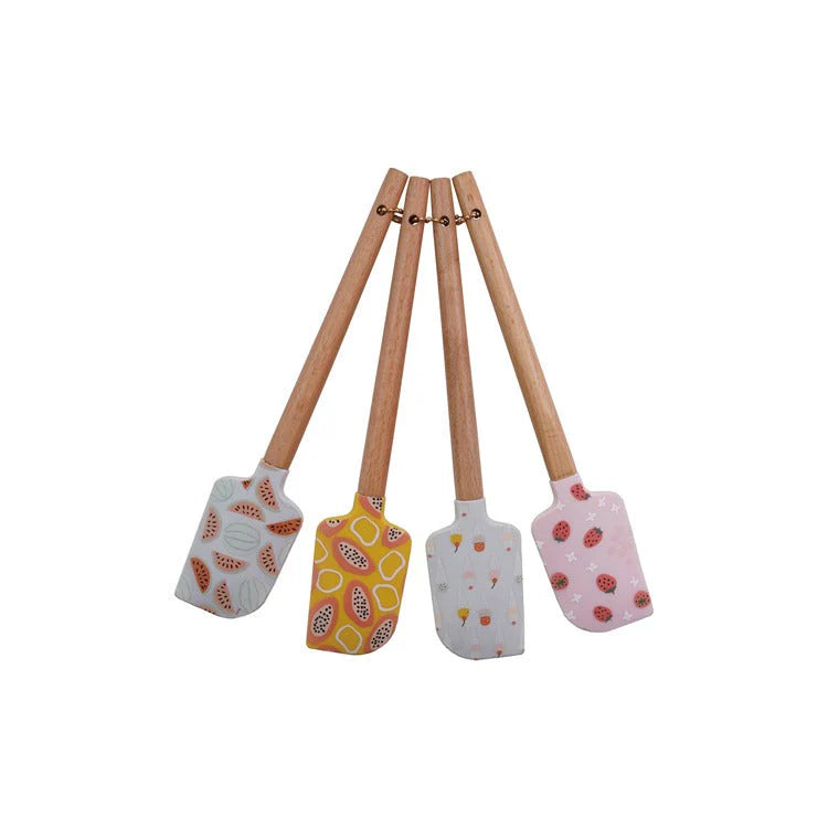 Silicone and Wood Spatulas